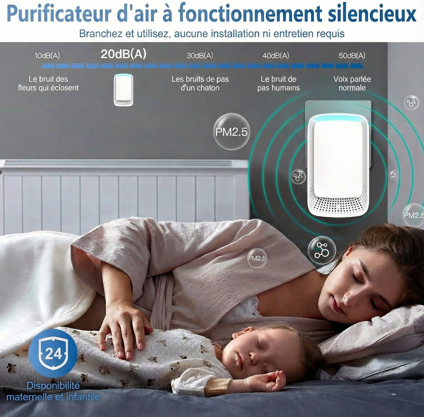 Purificateur d'Air Ionique - MyKindBlue™
